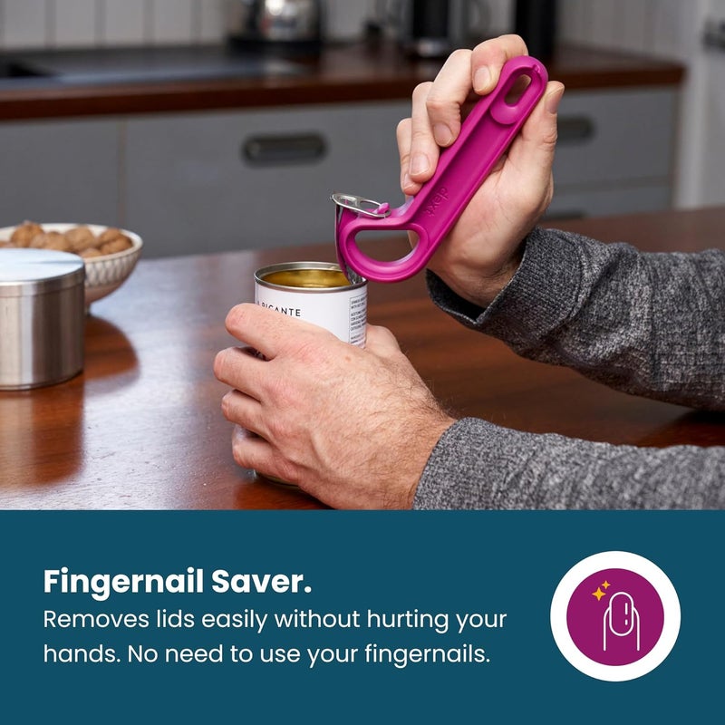 DEX - Ring Pull Can Opener, Pop Can Opener for Seniors, Arthritis, and Parkinson’s, Easy Open, Ergonomic Handle with Comfortable Grip. Perfect for Soda, Pet Food, and More (Apricot) - Image 5